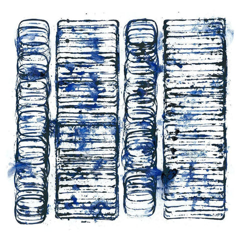 Seismic Order VI Black Modern Wood Framed Art Print by Guthrie, Jenna