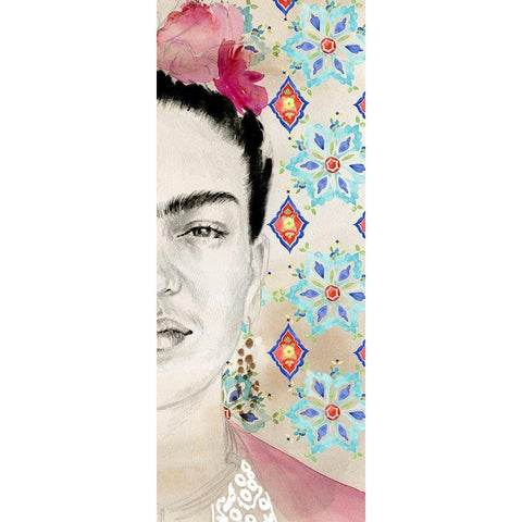 Frida Diptych I Black Modern Wood Framed Art Print with Double Matting by Parker, Jennifer Paxton