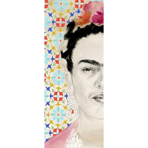 Frida Diptych II Gold Ornate Wood Framed Art Print with Double Matting by Parker, Jennifer Paxton