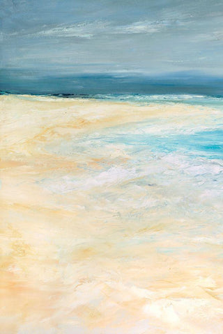 Storm at Sea I Black Ornate Wood Framed Art Print with Double Matting by Wilkins, Suzanne