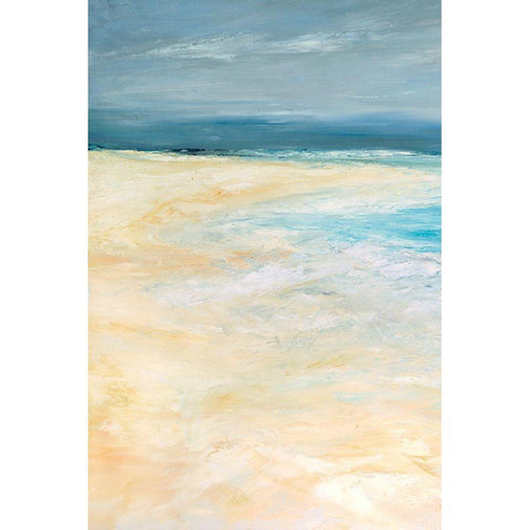 Storm at Sea I White Modern Wood Framed Art Print by Wilkins, Suzanne