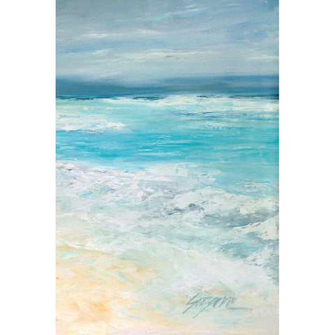 Storm at Sea II Black Modern Wood Framed Art Print by Wilkins, Suzanne