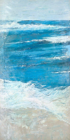 The Shoals White Modern Wood Framed Art Print with Double Matting by Wilkins, Suzanne