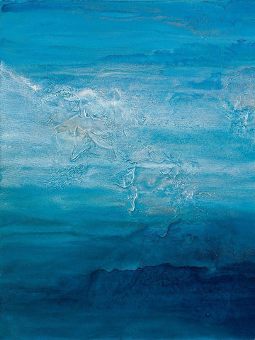 Opal Sky I White Modern Wood Framed Art Print with Double Matting by Guererra, Teodora