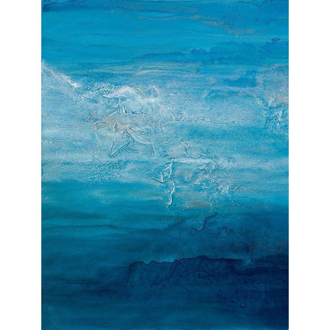 Opal Sky I Black Modern Wood Framed Art Print with Double Matting by Guererra, Teodora