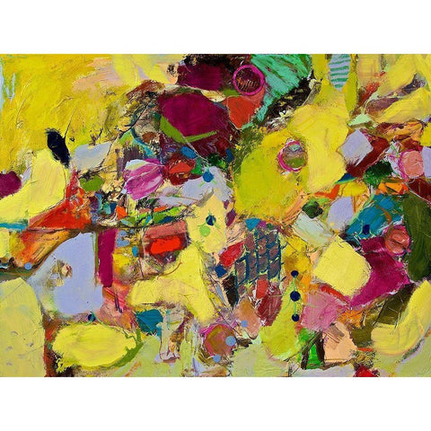 Bumble White Modern Wood Framed Art Print by Friedlander, Allan