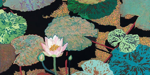 Hot and Humid Black Ornate Wood Framed Art Print with Double Matting by Friedlander, Allan