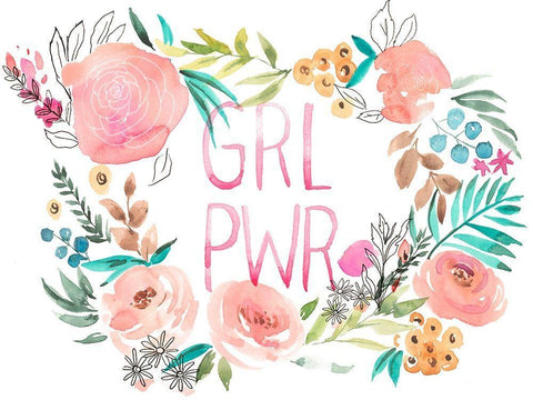 Boss Babe II White Modern Wood Framed Art Print with Double Matting by Parker, Jennifer Paxton