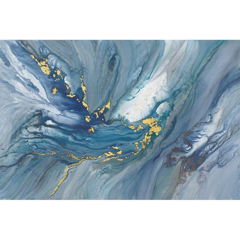 Nebula Black Modern Wood Framed Art Print with Double Matting by Guererra, Teodora