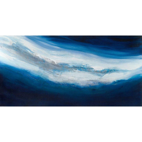 Silver Current White Modern Wood Framed Art Print by Guererra, Teodora