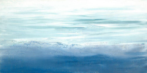 Tide Song White Modern Wood Framed Art Print with Double Matting by Guererra, Teodora