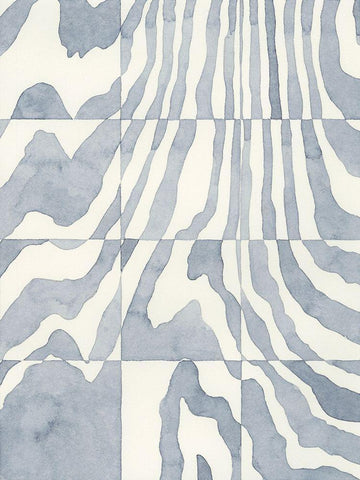 Indigo Grain II White Modern Wood Framed Art Print with Double Matting by Galapon, Nikki