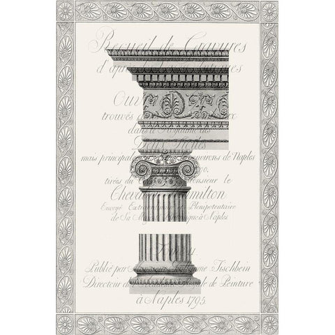 Column Overlay II Gold Ornate Wood Framed Art Print with Double Matting by Vision Studio