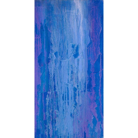 Abstracted Iris Field II Gold Ornate Wood Framed Art Print with Double Matting by Guererra, Teodora