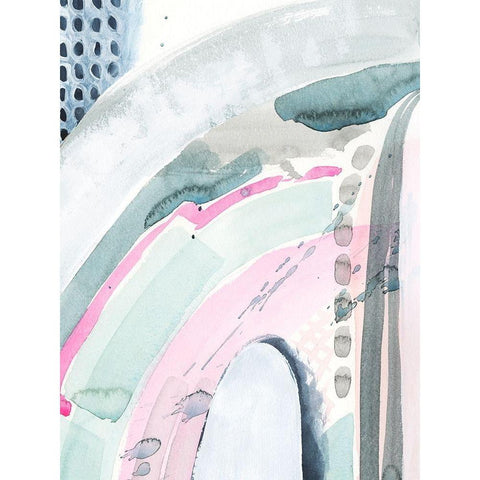 Tidal Wash II White Modern Wood Framed Art Print by Popp, Grace