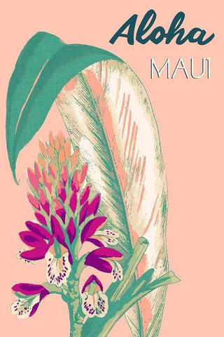 Getaway II White Modern Wood Framed Art Print with Double Matting by Fagalde, Jarman