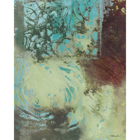 Poetry in Motion I White Modern Wood Framed Art Print by Combs, Joyce