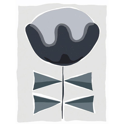 Mod Quirk VII Black Modern Wood Framed Art Print by Delamater, Rob