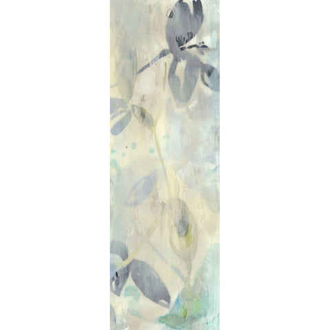 Veiled Flowers II White Modern Wood Framed Art Print by Goldberger, Jennifer