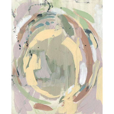 Pastel Around II White Modern Wood Framed Art Print by Goldberger, Jennifer