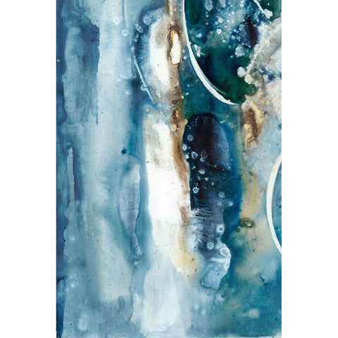 Peaceful Calm I Black Modern Wood Framed Art Print by Combs, Joyce