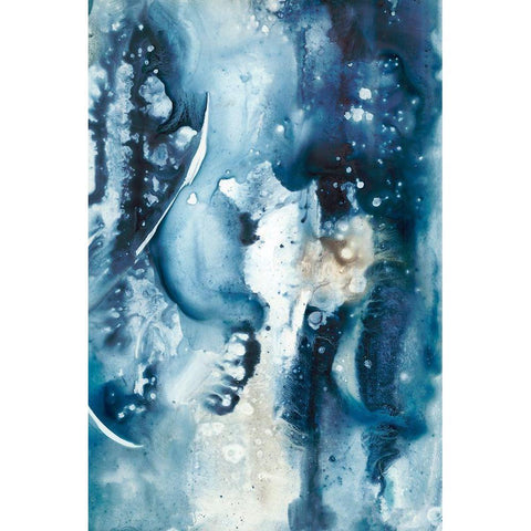 Peaceful Calm II Black Modern Wood Framed Art Print by Combs, Joyce