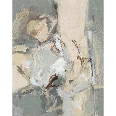 Left Bank II Black Modern Wood Framed Art Print by Long, Christina