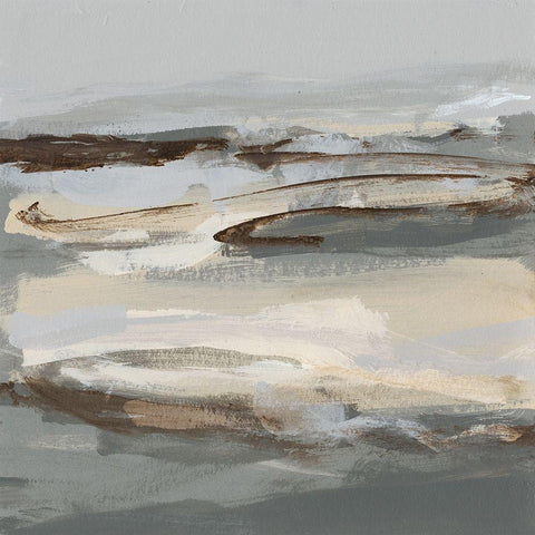 Winter Sun II White Modern Wood Framed Art Print with Double Matting by Long, Christina