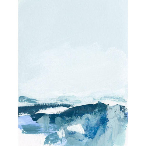 Coastal IV Black Modern Wood Framed Art Print with Double Matting by Long, Christina