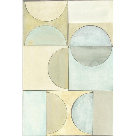 Lacuna Study I White Modern Wood Framed Art Print by Stramel, Renee W.