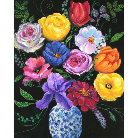 Fresh Picks II Black Modern Wood Framed Art Print with Double Matting by Joy, Julie