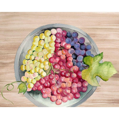 Bowls of Fruit II Gold Ornate Wood Framed Art Print with Double Matting by Ludwig, Alicia