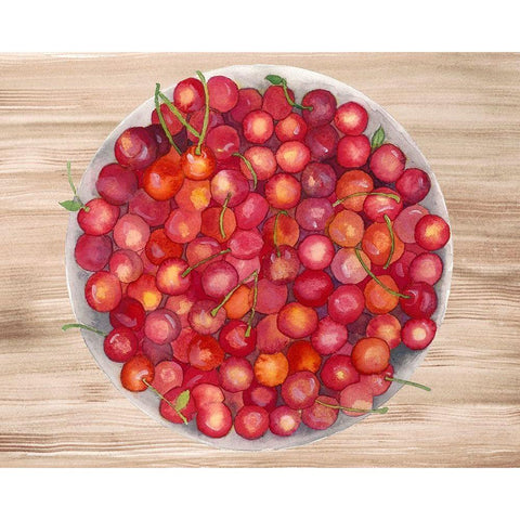 Bowls of Fruit IV Gold Ornate Wood Framed Art Print with Double Matting by Ludwig, Alicia