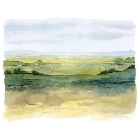 Golden Strata I Black Modern Wood Framed Art Print by Popp, Grace