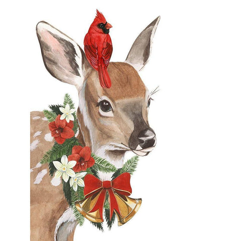 Yuletide Darling I Black Modern Wood Framed Art Print by Popp, Grace