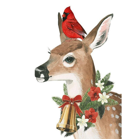 Yuletide Darling II Black Modern Wood Framed Art Print by Popp, Grace