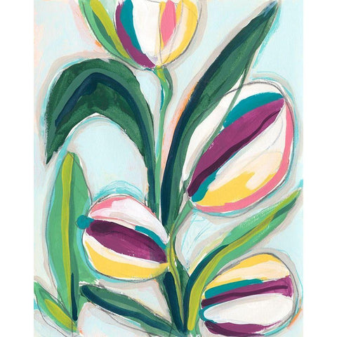 Bright Bounty II Black Modern Wood Framed Art Print by Vess, June Erica