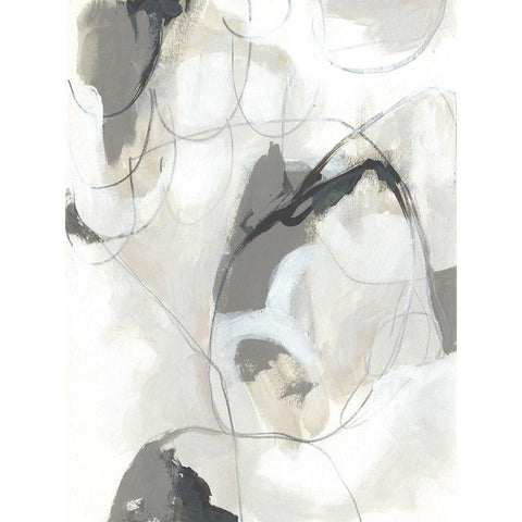 Cloudbank Sonata I Black Modern Wood Framed Art Print by Vess, June Erica