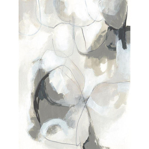 Cloudbank Sonata II Black Modern Wood Framed Art Print with Double Matting by Vess, June Erica