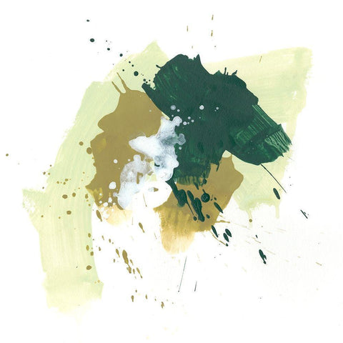 Midori V White Modern Wood Framed Art Print by Vess, June Erica