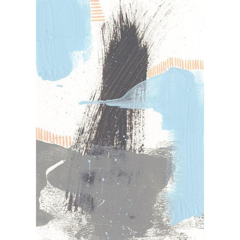 Kenetic V White Modern Wood Framed Art Print by Moore, Regina