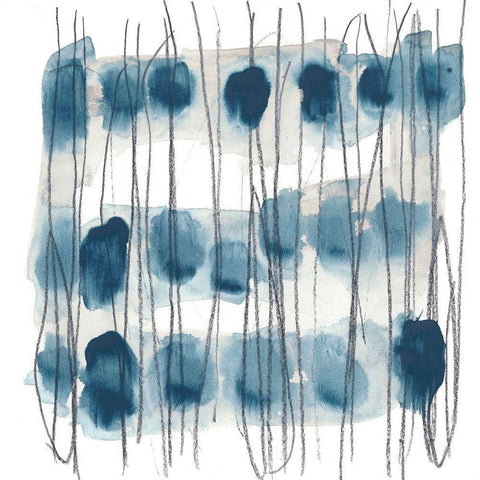 Insho II White Modern Wood Framed Art Print with Double Matting by Vess, June Erica