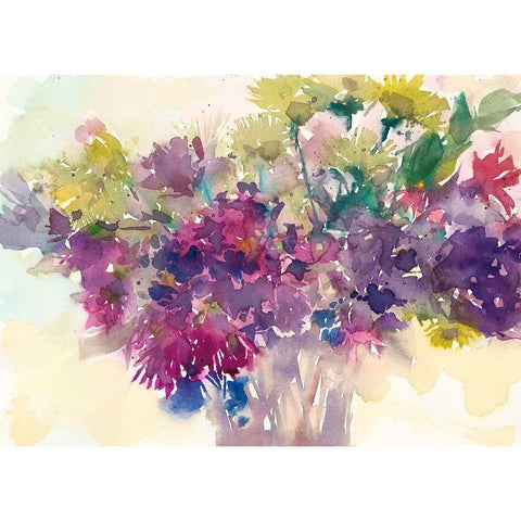 Color Combinations III Gold Ornate Wood Framed Art Print with Double Matting by Dixon, Samuel