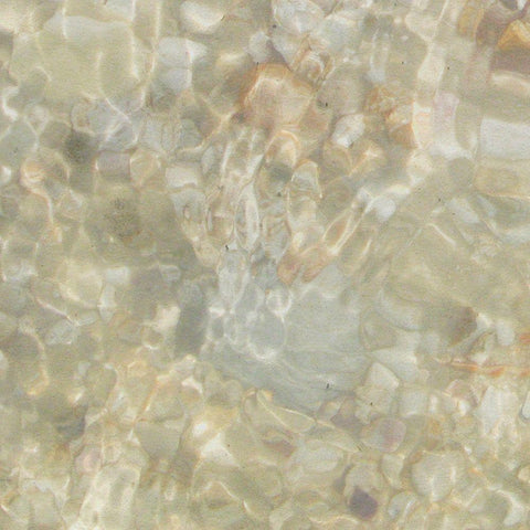 Shell Squares III White Modern Wood Framed Art Print with Double Matting by Ilosky, Pam