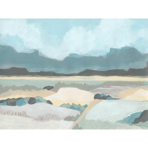 Mountain Valley Vista II Gold Ornate Wood Framed Art Print with Double Matting by Vess, June Erica