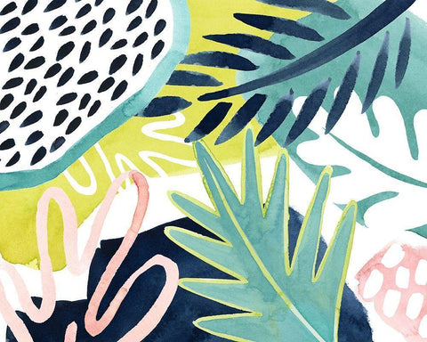 Tropical Salve I Black Ornate Wood Framed Art Print with Double Matting by Popp, Grace