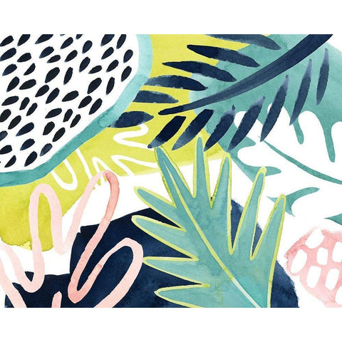 Tropical Salve I Black Modern Wood Framed Art Print by Popp, Grace