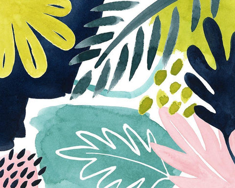 Tropical Salve IV Black Ornate Wood Framed Art Print with Double Matting by Popp, Grace