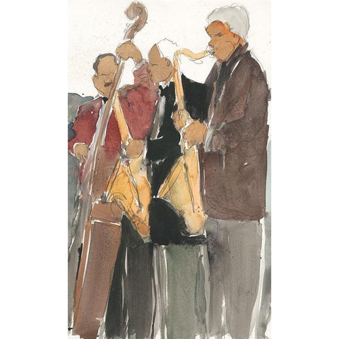 All Together Now II Gold Ornate Wood Framed Art Print with Double Matting by Dixon, Samuel