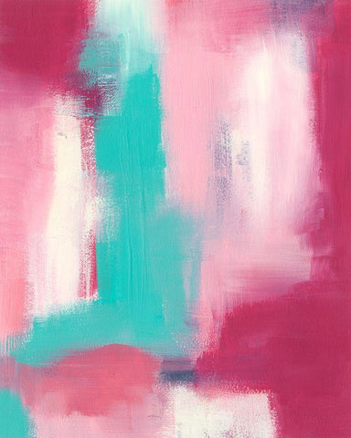 Mesosphere II White Modern Wood Framed Art Print with Double Matting by Moore, Regina